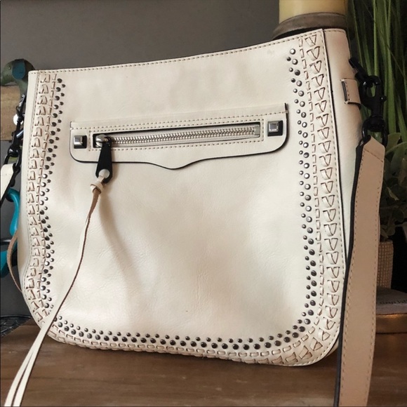 Rebecca Minkoff Winter White Crossbody Leather Bag - Picture 5 of 8